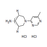 (1R,5S,8s)-3-(6-Methyl-4-pyrimidinyl)-3-azabicyclo[3.2.1]octan-8-amine Dihydrochloride