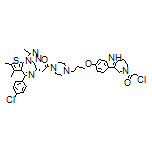 (S)-2-Chloro-1-[7-[3-[4-[2-[4-(4-chlorophenyl)-2,3,9-trimethyl-6H-thieno[3,2-f][1,2,4]triazolo[4,3-a][1,4]diazepin-6-yl]acetyl]-1-piperazinyl]propoxy]-3,4-dihydro-1H-pyrido[4,3-b]indol-2(5H)-yl]ethanone