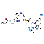 (S)-N-[3-[[2-(2-Chloroacetyl)-2,3,4,5-tetrahydro-1H-pyrido[4,3-b]indol-7-yl]oxy]propyl]-2-[4-(4-chlorophenyl)-2,3,9-trimethyl-6H-thieno[3,2-f][1,2,4]triazolo[4,3-a][1,4]diazepin-6-yl]acetamide