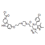 (S)-2-Chloro-1-[8-[3-[4-[2-[4-(4-chlorophenyl)-2,3,9-trimethyl-6H-thieno[3,2-f][1,2,4]triazolo[4,3-a][1,4]diazepin-6-yl]acetyl]-1-piperazinyl]propoxy]-3,4-dihydro-1H-pyrido[4,3-b]indol-2(5H)-yl]ethanone