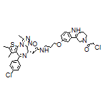 (S)-N-[3-[[2-(2-Chloroacetyl)-2,3,4,5-tetrahydro-1H-pyrido[4,3-b]indol-8-yl]oxy]propyl]-2-[4-(4-chlorophenyl)-2,3,9-trimethyl-6H-thieno[3,2-f][1,2,4]triazolo[4,3-a][1,4]diazepin-6-yl]acetamide