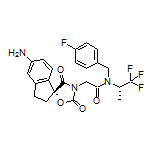 2-[(R)-5-Amino-2’,4’-dioxo-2,3-dihydrospiro[indene-1,5’-oxazolidin]-3’-yl]-N-(4-fluorobenzyl)-N-[(S)-1,1,1-trifluoro-2-propyl]acetamide