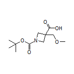 1-Boc-3-(methoxymethyl)azetidine-3-carboxylic Acid