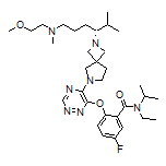 (R)-N-Ethyl-5-fluoro-N-isopropyl-2-[[5-[2-[6-[(2-methoxyethyl)(methyl)amino]-2-methyl-3-hexyl]-2,6-diazaspiro[3.4]octan-6-yl]-1,2,4-triazin-6-yl]oxy]benzamide