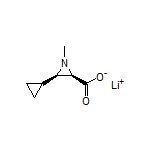 Lithium (2R,3R)-3-Cyclopropyl-1-methylaziridine-2-carboxylate