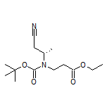 Ethyl (S)-3-[Boc-(1-cyano-2-propyl)amino]propanoate