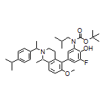 2-[Boc-(isobutyl)amino]-6-fluoro-4-[2-[1-(4-isopropylphenyl)ethyl]-6-methoxy-1-methyl-1,2,3,4-tetrahydroisoquinolin-5-yl]phenol