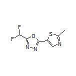 2-(Difluoromethyl)-5-(2-methyl-5-thiazolyl)-1,3,4-oxadiazole