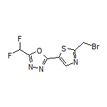 2-[2-(Bromomethyl)-5-thiazolyl]-5-(difluoromethyl)-1,3,4-oxadiazole