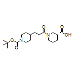 (R)-1-[3-(1-Boc-4-piperidyl)propanoyl]piperidine-3-carboxylic Acid