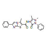 N-(1,5-Dimethyl-3-oxo-2-phenyl-2,3-dihydro-4-pyrazolyl)-3-methyl-6-phenylimidazo[2,1-b]thiazole-2-carboxamide