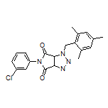5-(3-Chlorophenyl)-1-(2,4,6-trimethylbenzyl)-1,6a-dihydropyrrolo[3,4-d][1,2,3]triazole-4,6(3aH,5H)-dione