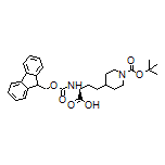 (S)-2-(Fmoc-amino)-4-(1-Boc-4-piperidyl)butanoic Acid