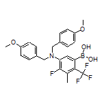 5-[Bis(4-methoxybenzyl)amino]-4-fluoro-3-methyl-2-(trifluoromethyl)phenylboronic Acid