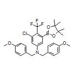 5-[Bis(4-methoxybenzyl)amino]-3-chloro-2-(trifluoromethyl)phenylboronic Acid Pinacol Ester