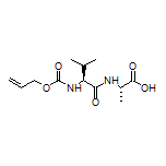 (S)-2-[(S)-2-[[(Allyloxy)carbonyl]amino]-3-methylbutanamido]propanoic Acid