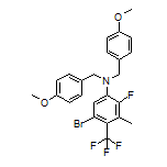 5-Bromo-2-fluoro-N,N-bis(4-methoxybenzyl)-3-methyl-4-(trifluoromethyl)aniline