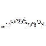 N-[3-[7-[[6-(4-Hydroxy-1-piperidyl)-3-pyridyl]amino]-1-methyl-1,2-dihydropyrimido[4,5-d]pyrimidin-3(4H)-yl]-4-methylphenyl]-3-(trifluoromethyl)benzamide