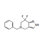 5-Benzyl-7,7-difluoro-4,5,6,7-tetrahydro-2H-pyrazolo[4,3-c]pyridine