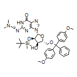 N’-[9-[(2R,3R,4R,5R)-5-[[Bis(4-methoxyphenyl)(phenyl)methoxy]methyl]-3-[(tert-butyldimethylsilyl)oxy]-4-hydroxytetrahydrofuran-2-yl]-6-oxo-6,9-dihydro-1H-purin-2-yl]-N,N-dimethylformimidamide