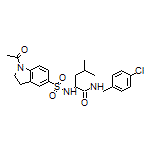 2-(1-Acetylindoline-5-sulfonamido)-N-(4-chlorobenzyl)-4-methylpentanamide