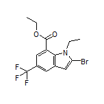 Ethyl 2-Bromo-1-ethyl-5-(trifluoromethyl)indole-7-carboxylate