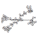 [6-[4-[N-[3-[3-[3-[2-[N-[3-[5-[(5R,2R,3R,4R,6R)-3-(Acetylamino)-4,5-diacetyloxy-6-(acetyloxymethyl)(2H-3,4,5,6-tetrahydropyran-2-yloxy)]pentanoylamino]propyl]carbamoyl]ethoxy]-2-[[2-[N-[3-[5-[(5R,2R,3R,4R,6R)-3-(acetylamino)-4,5-diacetyloxy-6-(acetyloxymethyl)(2H-3,4,5,6-tetrahydropyran-2-yloxy)]pentanoylamino]propyl]carbamoyl]ethoxy]methyl]-2-[12-[(3R,5S)-5-[[bis(4-methoxyphenyl)phenylmethoxy]methyl]-3-hydroxypyrrolidinyl]-12-oxododecanoylamino]propoxy]propanoylamino]propyl]carbamoyl]butoxy](3R,2R,4R,5R,6R)-5-(acetylamino)-3,4-diacetyloxy-2H-3,4,5,6-tetrahydropyran-2-yl]methyl Acetate