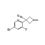 1-(5-Bromo-3-fluoro-2-pyridyl)-3-methylenecyclobutanecarbonitrile