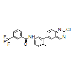 N-[3-(2-Chloroquinazolin-6-yl)-4-methylphenyl]-3-(trifluoromethyl)benzamide