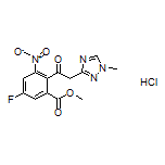 Methyl 5-Fluoro-2-[2-(1-methyl-1H-1,2,4-triazol-3-yl)acetyl]-3-nitrobenzoate Hydrochloride