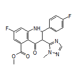 Methyl 7-Fluoro-2-(4-fluorophenyl)-3-(1-methyl-1H-1,2,4-triazol-5-yl)-4-oxo-1,2,3,4-tetrahydroquinoline-5-carboxylate