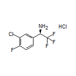 (R)-1-(3-Chloro-4-fluorophenyl)-2,2,2-trifluoroethanamine Hydrochloride