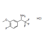 2,2,2-Trifluoro-1-(4-fluoro-3-methoxyphenyl)ethanamine Hydrochloride