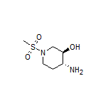 (3R,4R)-4-Amino-1-(methylsulfonyl)piperidin-3-ol