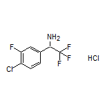 1-(4-Chloro-3-fluorophenyl)-2,2,2-trifluoroethanamine Hydrochloride