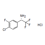 (S)-1-(4-Chloro-3-fluorophenyl)-2,2,2-trifluoroethanamine Hydrochloride