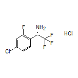 (S)-1-(4-Chloro-2-fluorophenyl)-2,2,2-trifluoroethanamine Hydrochloride