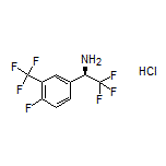 (R)-2,2,2-Trifluoro-1-[4-fluoro-3-(trifluoromethyl)phenyl]ethanamine Hydrochloride