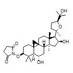 1-[[(2aR,3R,4S,5aS,5bS,7S,7aR,9S,11aR,12aS)-4,7-Dihydroxy-3-[(2R,5S)-5-(2-hydroxy-2-propyl)-2-methyltetrahydrofuran-2-yl]-2a,5a,8,8-tetramethylhexadecahydrocyclopenta[a]cyclopropa[e]phenanthren-9-yl]oxy]pyrrolidine-2,5-dione