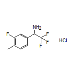 2,2,2-Trifluoro-1-(3-fluoro-4-methylphenyl)ethanamine Hydrochloride