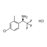 (R)-1-(4-Chloro-2-methylphenyl)-2,2,2-trifluoroethanamine Hydrochloride