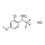 1-(2-Chloro-4-methoxyphenyl)-2,2,2-trifluoroethanamine Hydrochloride