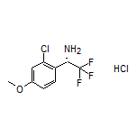 (S)-1-(2-Chloro-4-methoxyphenyl)-2,2,2-trifluoroethanamine Hydrochloride