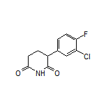 3-(3-Chloro-4-fluorophenyl)piperidine-2,6-dione