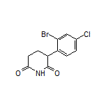 3-(2-Bromo-4-chlorophenyl)piperidine-2,6-dione