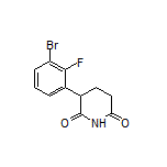 3-(3-Bromo-2-fluorophenyl)piperidine-2,6-dione