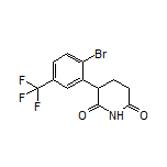 3-[2-Bromo-5-(trifluoromethyl)phenyl]piperidine-2,6-dione