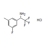 2,2,2-Trifluoro-1-(3-fluoro-5-methylphenyl)ethanamine Hydrochloride