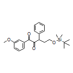 5-[(tert-Butyldimethylsilyl)oxy]-1-(3-methoxyphenyl)-3-phenylpentane-1,2-dione