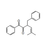 3-Benzyl-5-methyl-1-phenyl-4-hexene-1,2-dione